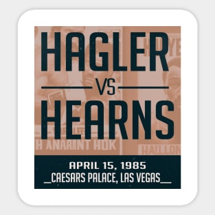 Hagler vs Hearns Sticker